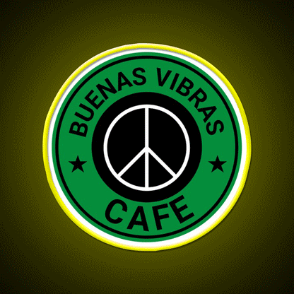 Buenas Good Vibes Bakery Cafe Led Neon Sign Espresso Bar Art Rgb Color