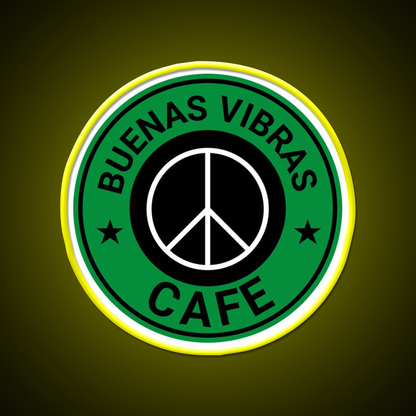Buenas Good Vibes Bakery Cafe Led Neon Sign Espresso Bar Art Rgb Color