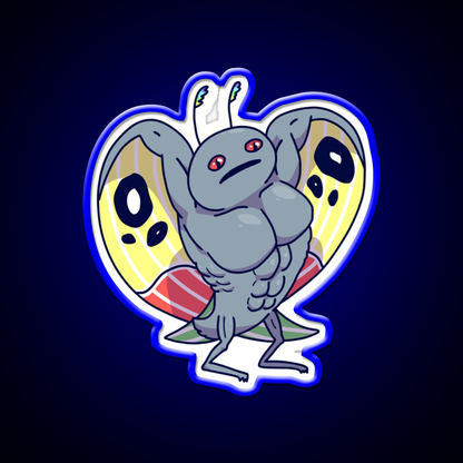 Buff Mothman Gym Fitness Led Neon Sign Rgb Color - LED neon sign view 5