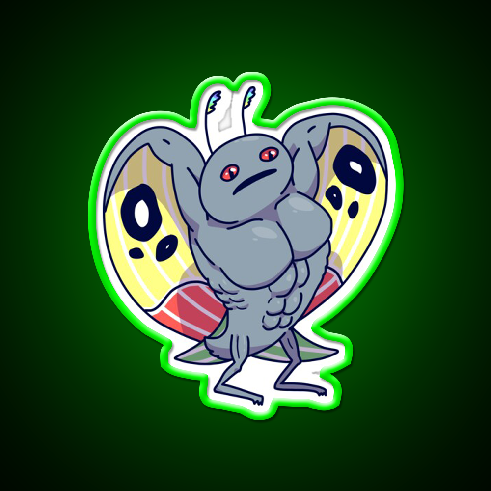 Buff Mothman Gym Fitness Led Neon Sign Rgb Color - LED neon sign view 8
