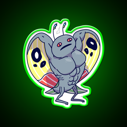Buff Mothman Gym Fitness Led Neon Sign Rgb Color - LED neon sign view 8