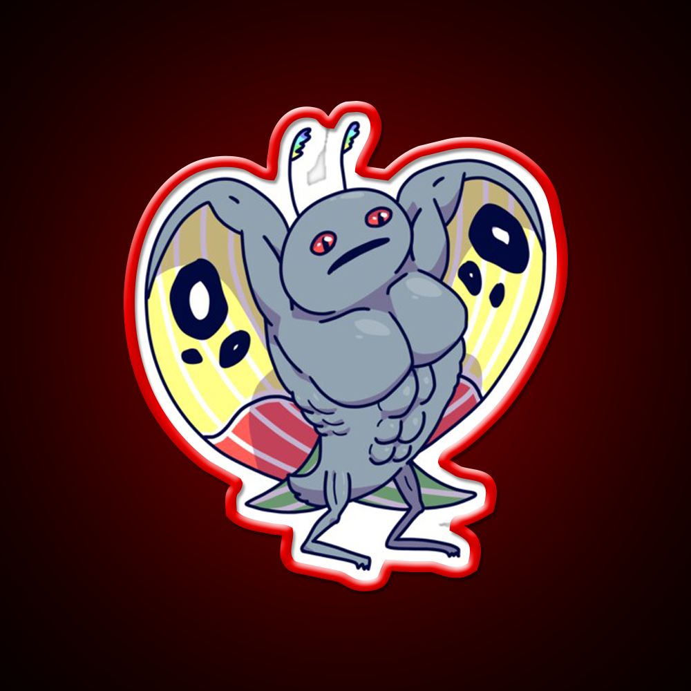 Buff Mothman Gym Fitness Led Neon Sign Rgb Color - LED neon sign view 10