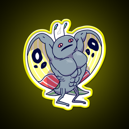 Buff Mothman Gym Fitness Led Neon Sign Rgb Color - LED neon sign view 7