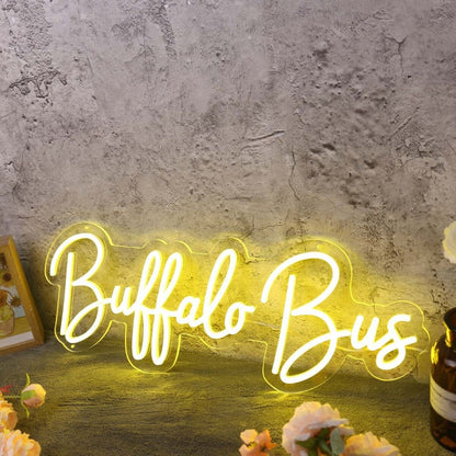 Buffalo Bus Yellow Led Neon Sign - Shineneon