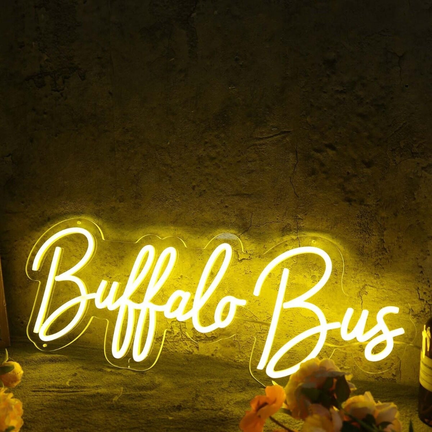 Buffalo Bus Yellow Led Neon Sign - Shineneon
