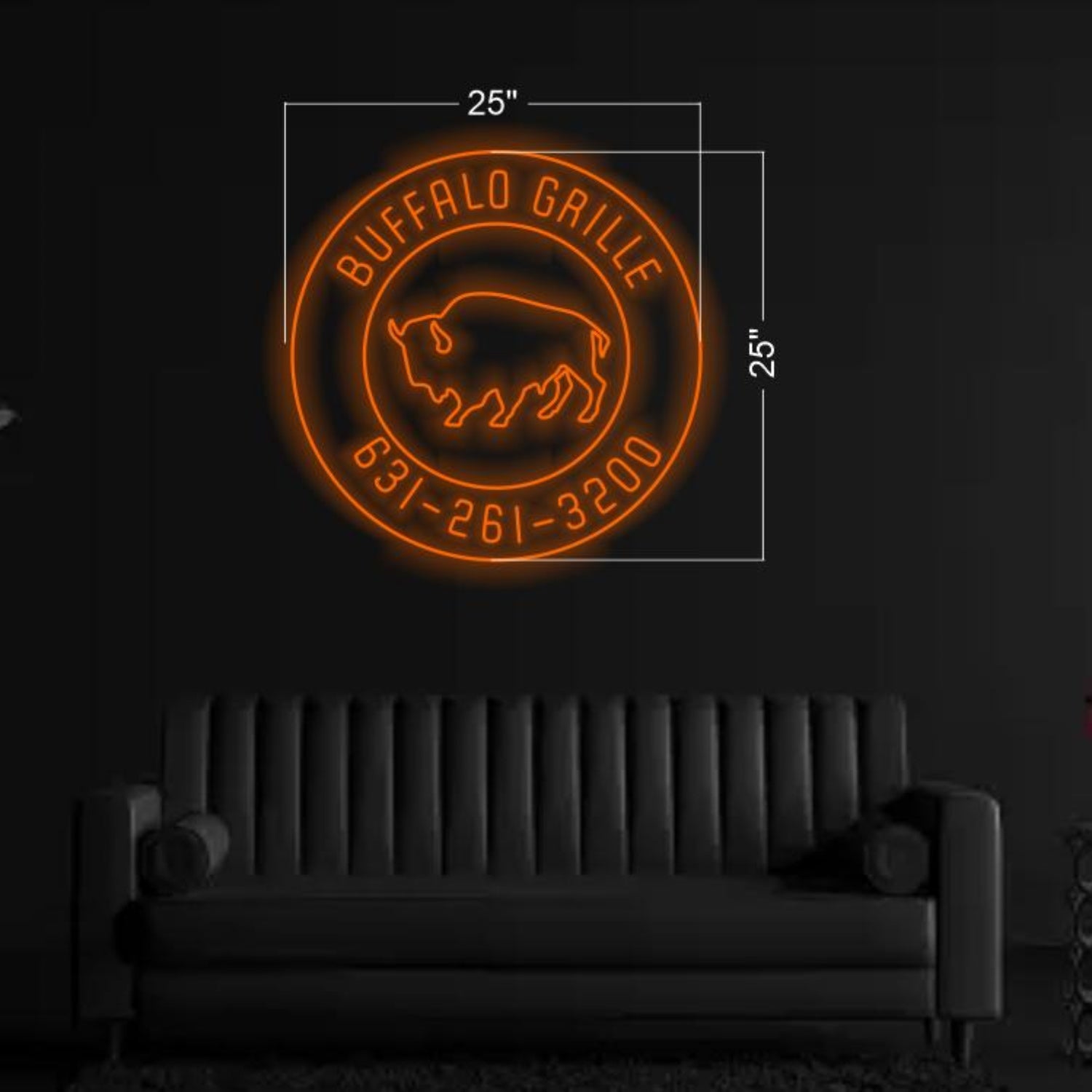 Buffalo Grille Buffalo Design Led Neon Sign For Restaurant Wall Decor | Shineneon