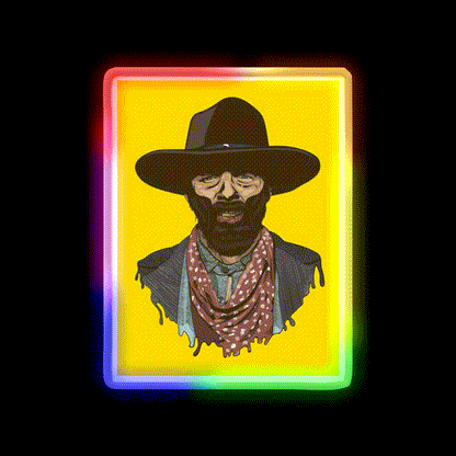 Buford Mad Dog Tannen Beer Bar Decor Led Neon Sign Rgb Color - LED neon sign close-up detail