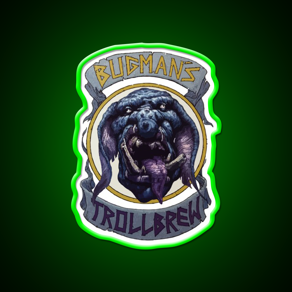 Bugman Trollbrew Man Cave Bar Led Neon Sign Rgb Color