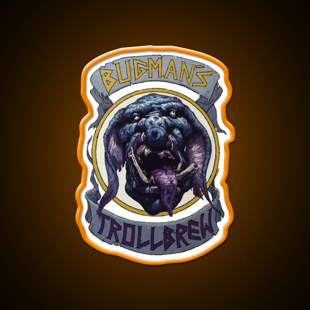 Bugman Trollbrew Man Cave Bar Led Neon Sign Rgb Color