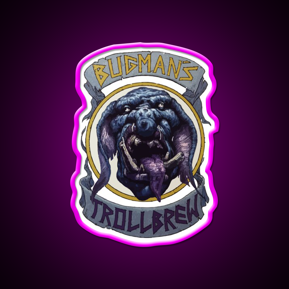 Bugman Trollbrew Man Cave Bar Led Neon Sign Rgb Color