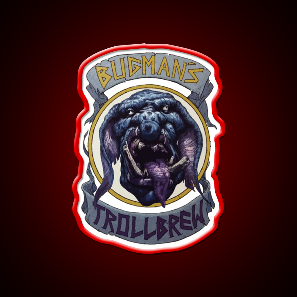 Bugman Trollbrew Man Cave Bar Led Neon Sign Rgb Color