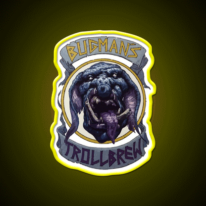 Bugman Trollbrew Man Cave Bar Led Neon Sign Rgb Color