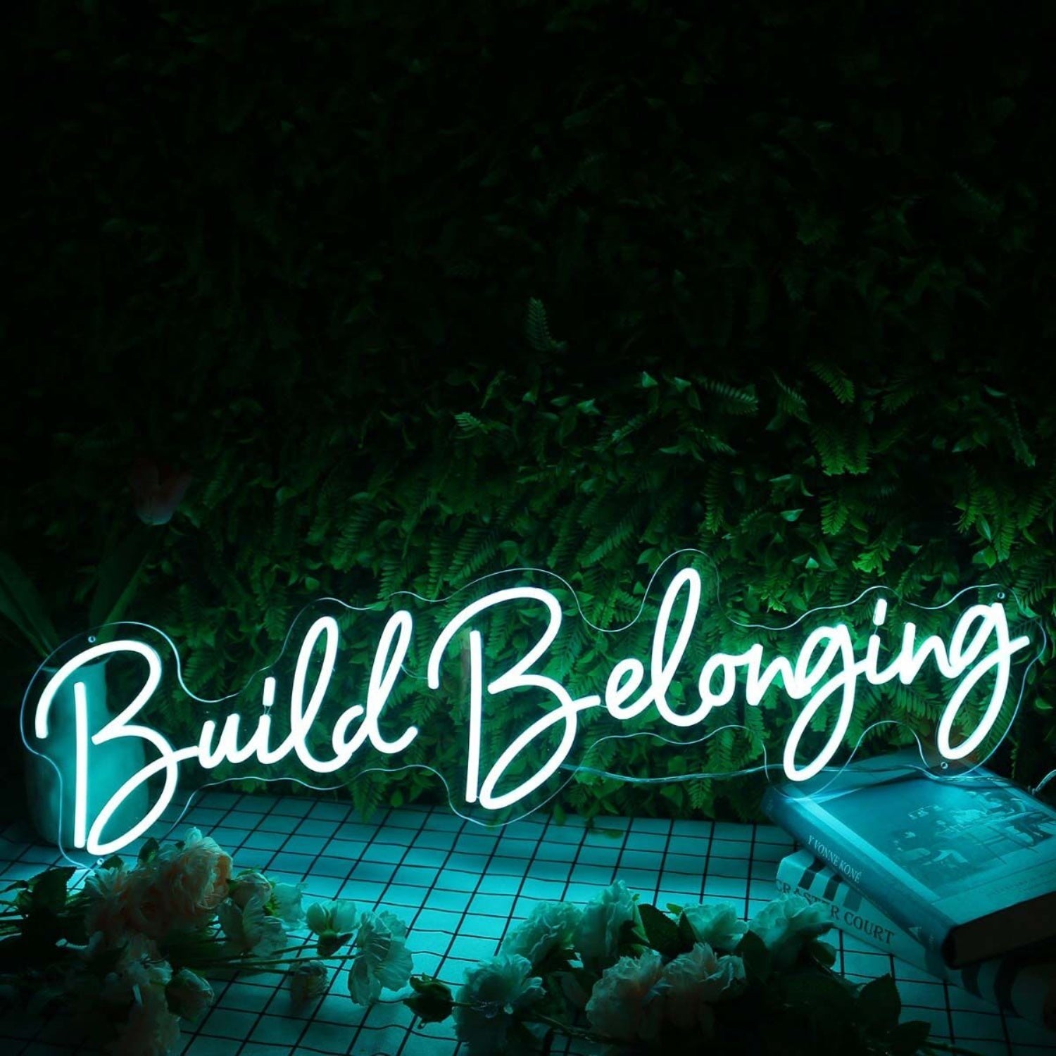 Build Belonging Blue Led Neon Sign - Shineneon
