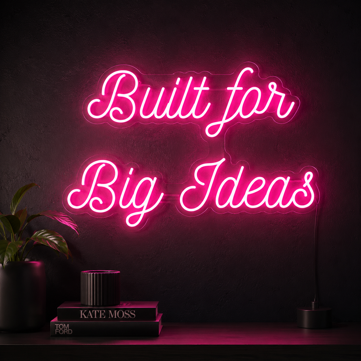 Built For Big Ideas Wall Decor LED Neon Sign - 02 High-Converting Product Image