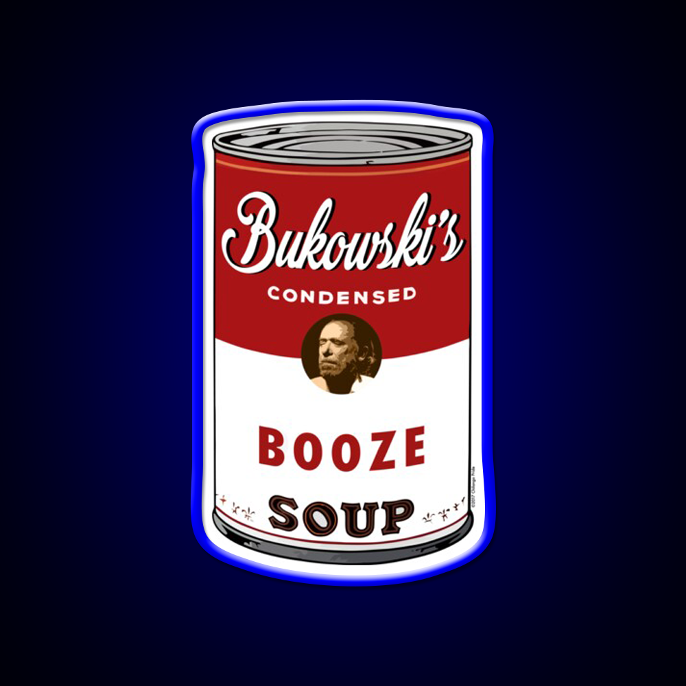 Bukowski Booze Soup Beer Bar Decor Led Neon Sign Rgb Color - LED neon sign view 5