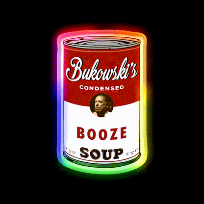 Bukowski Booze Soup Beer Bar Decor Led Neon Sign Rgb Color - LED neon sign close-up detail