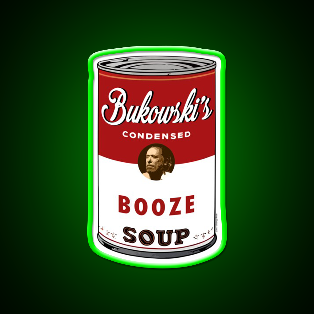 Bukowski Booze Soup Beer Bar Decor Led Neon Sign Rgb Color - LED neon sign view 8