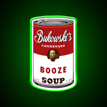 Bukowski Booze Soup Beer Bar Decor Led Neon Sign Rgb Color - LED neon sign view 8