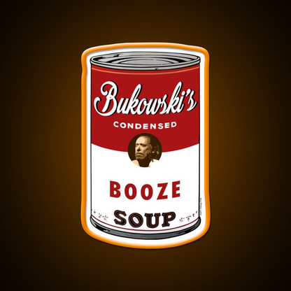 Bukowski Booze Soup Beer Bar Decor Led Neon Sign Rgb Color - LED neon sign view 6