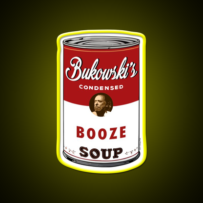 Bukowski Booze Soup Beer Bar Decor Led Neon Sign Rgb Color - LED neon sign view 7