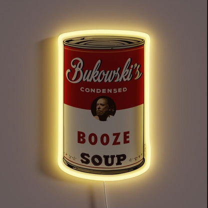 Bukowski Booze Soup Rgb Led Neon Sign - Shineneon