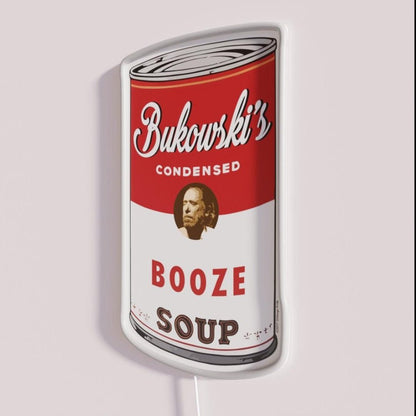 Bukowski Booze Soup Rgb Led Neon Sign - Shineneon