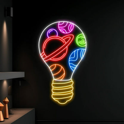 Bulb Galaxy Led Neon Sign For Vibrant Home Decor - Shineneon