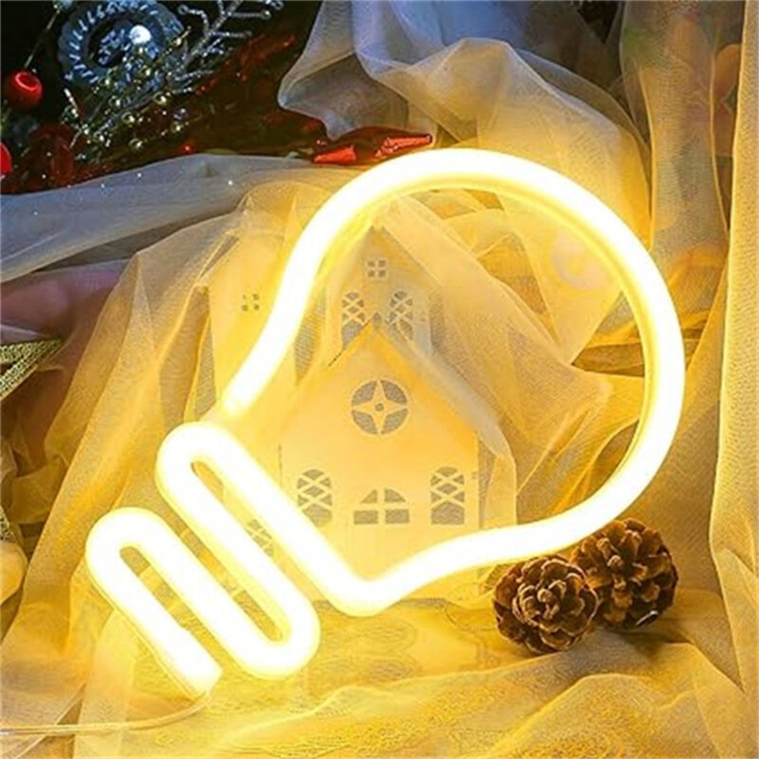 Bulb Led Neon Sign For Home Decor Office Ambiance - Shineneon