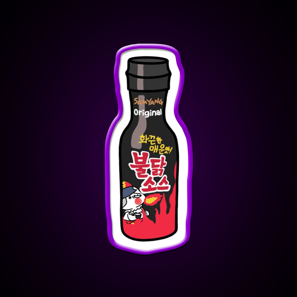 Buldak Sauce Snack Food Led Neon Sign Rgb Color - Shineneon