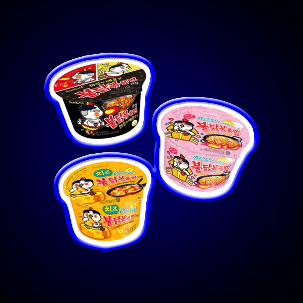 Buldak Stir Fried Noodles Snack Food Led Neon Sign Rgb Color - Shineneon