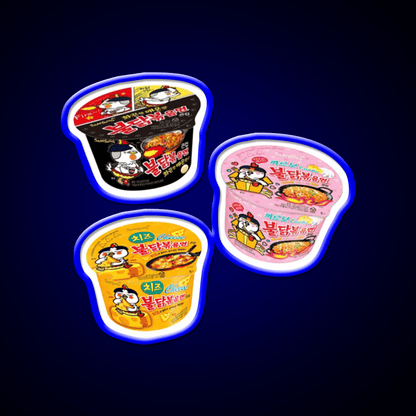 Buldak Stir Fried Noodles Snack Food Led Neon Sign Rgb Color - Shineneon