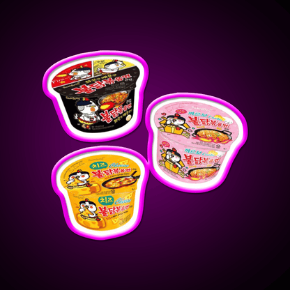 Buldak Stir Fried Noodles Snack Food Led Neon Sign Rgb Color - Shineneon