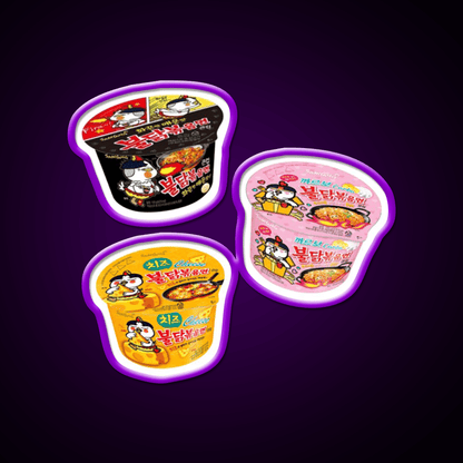 Buldak Stir Fried Noodles Snack Food Led Neon Sign Rgb Color - Shineneon