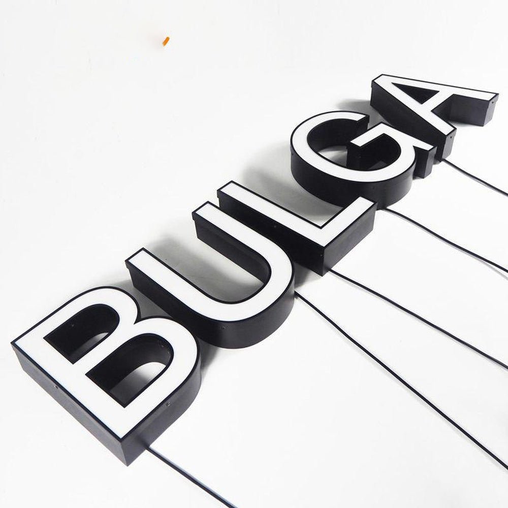 Bulga 3D Frontlit Letters Metal Led Sign - Shineneon