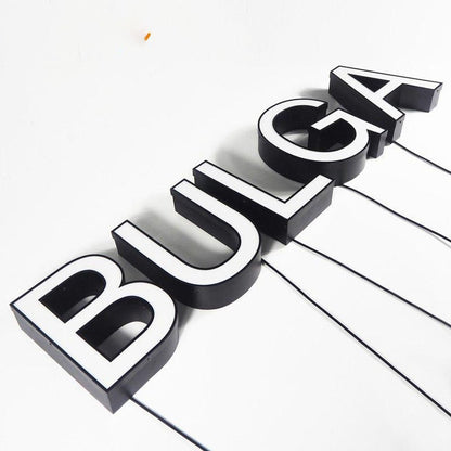 Bulga 3D Frontlit Letters Metal Led Sign - Shineneon