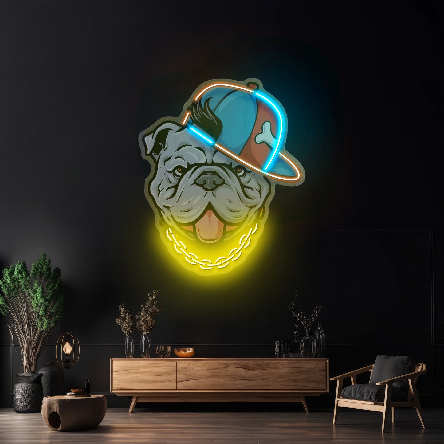 Bull Dog Led Neon Sign Light Custom Led Signs