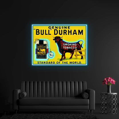 Bull Durham Vintage Smoking Tobacco Advertising Print Wall Artwork Neon Signs | Shineneon