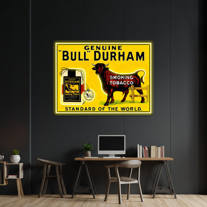 Bull Durham Vintage Smoking Tobacco Advertising Print Wall Artwork Neon Signs | Shineneon