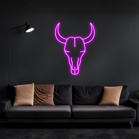 Bull Head Led Neon Sign