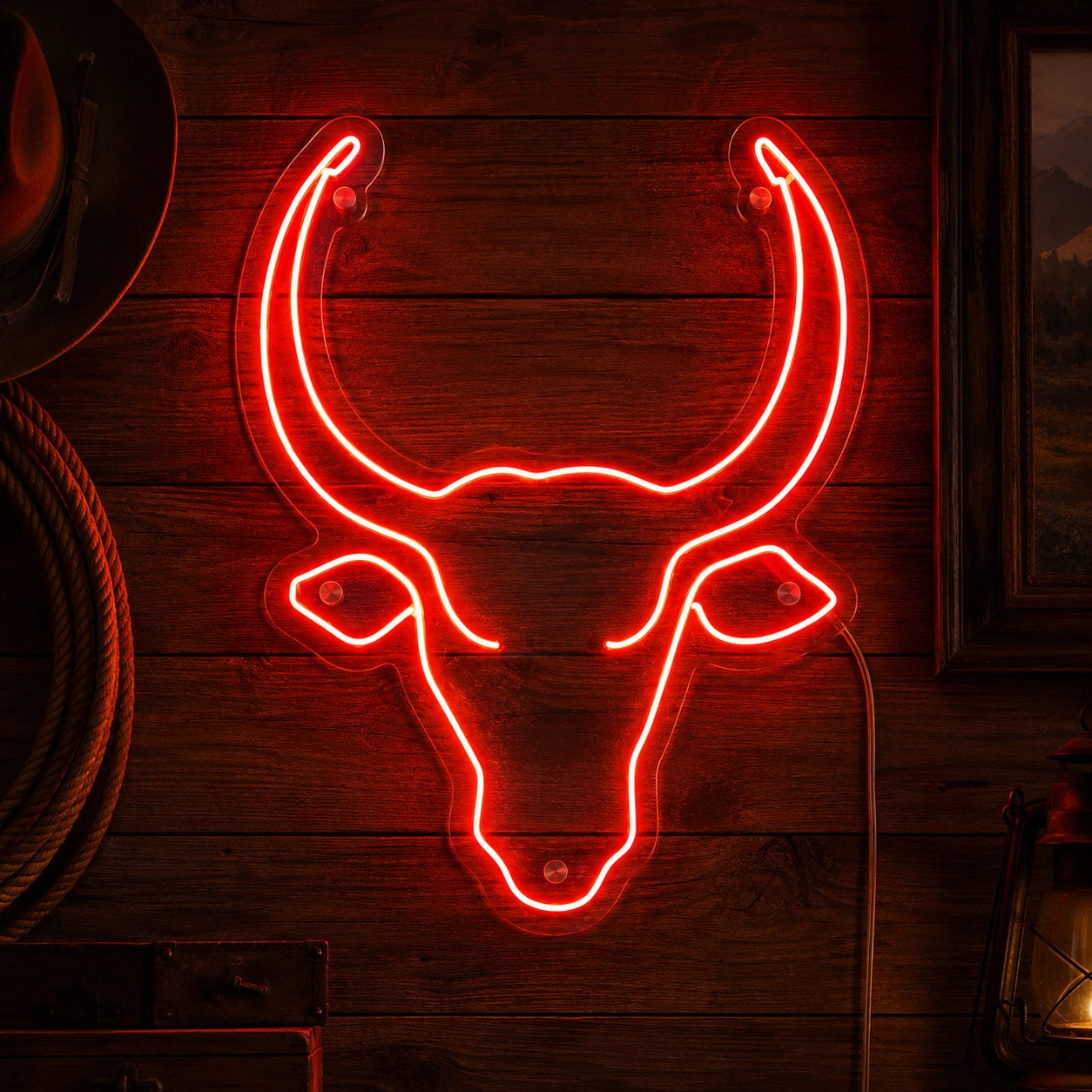 Bull Head Smokehouse Neon Sign LED Neon Sign high-converting product image