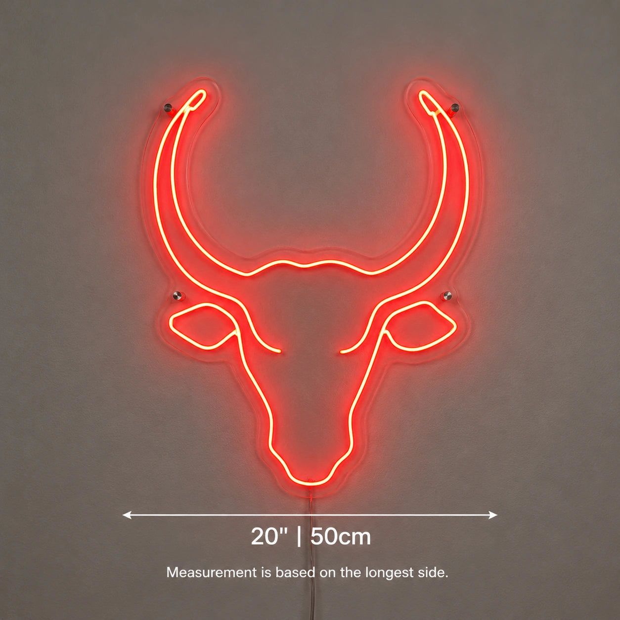 Bull Head Smokehouse Neon Sign LED Neon Sign size image