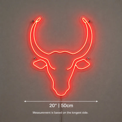 Bull Head Smokehouse Neon Sign LED Neon Sign size image