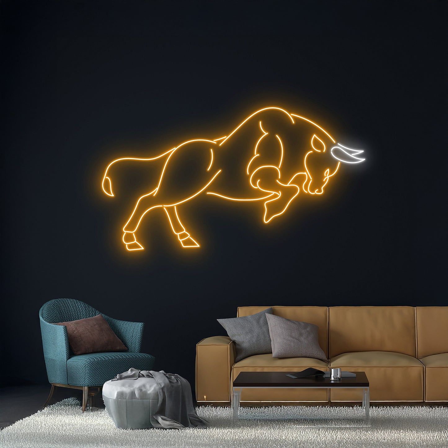 Bull Neon Sign