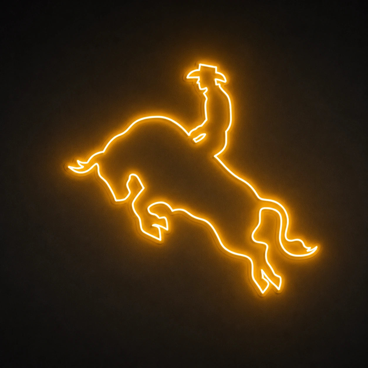 Bull Rider Vintage LED Neon Sign main product image