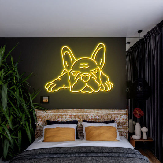 Bulldog Neon Sign Home Pet Room Wall Decoration