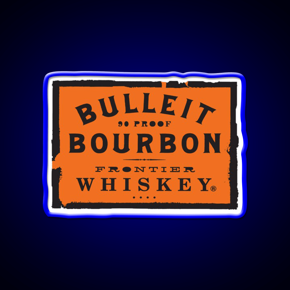 Bulleit Bourbon Cocktail Bar Decor Led Neon Sign Rgb Color - Shineneon