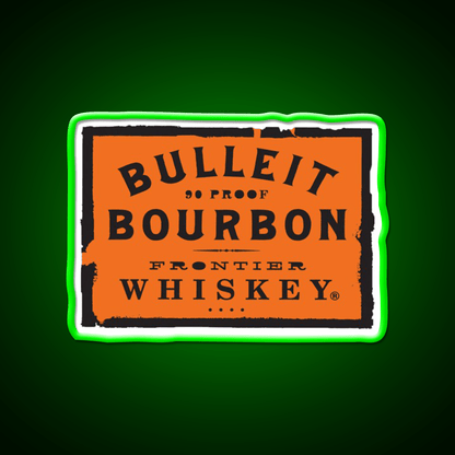 Bulleit Bourbon Cocktail Bar Decor Led Neon Sign Rgb Color - Shineneon