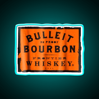 Bulleit Bourbon Frontier Whiskey Wine Whiskey Drink Bar Led Neon Sign Rgb Color - Shineneon