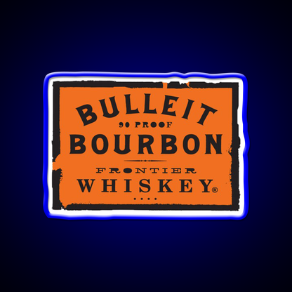 Bulleit Bourbon Whiskey Drink Bar Led Neon Sign Rgb Color