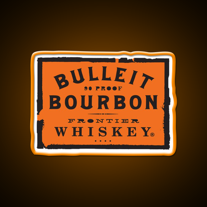 Bulleit Bourbon Whiskey Drink Bar Led Neon Sign Rgb Color